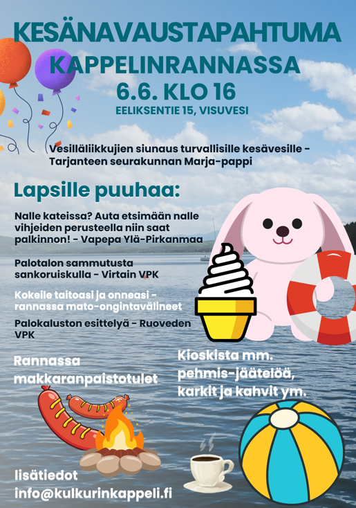 Vesilläliikkujien siunaus ja kesän avaus 6.6.2026